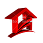 3d 的红房子徽标#Logo# #商标# #正版商标# #正版授权# #图案# #商标设计# #UI# #VI# #素材# #EPS# #LOGO国外设计# #商标设计# #LOGO设计# #LOGO 国外# #LOGO 国外# #公司标志# #房地产logo#