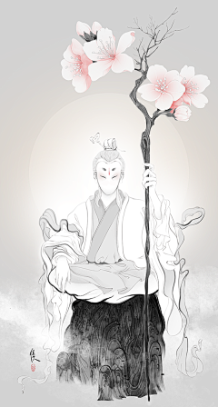 老板的魔术师采集到中国风&人物设计