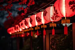 龙年大吉新年春节新春灯笼摄影图