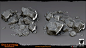 Darksiders Genesis - Rubble Rock Piles, Jesse Carpenter : These are a couple rubble rock piles I made that ended up getting used in pretty much every set we built.