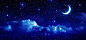 月亮背景,弯月,蓝色,璀璨,夜空,星光,云朵,背景底纹,底纹边框,海报banner,浪漫,梦幻图库,png图片,,图片素材,背景素材,3700921北坤人素材