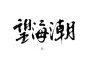 望 海 潮 关注原画板可商字素@程助