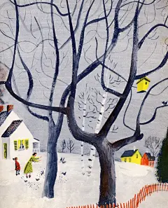 #插了个画#  世界知名的绘本书作家和插画家Roger Duvoisin (1904 – 1980)作品，充满意境个童趣~