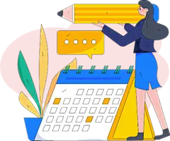 签到扁平矢量人物场景插画签到203孟菲斯