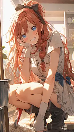 AI数字艺术小清新卡通人物插画-众图网