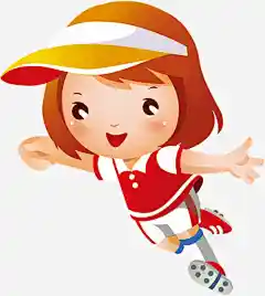 踢足球的小女孩动漫人物