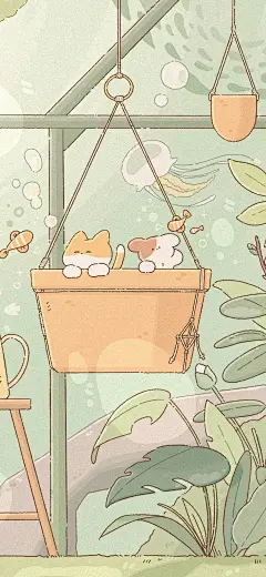 习惯了奔跑停下来就彷徨失措『绿色插画手机无水印壁纸』#小清新壁纸##聊天背景图#​​​