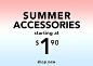 summer accessories