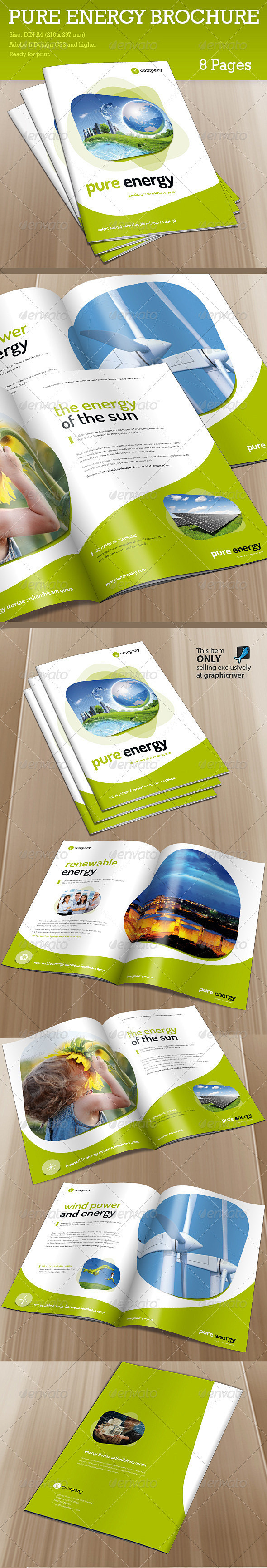 小册子纯能源 - 信息宣传册
