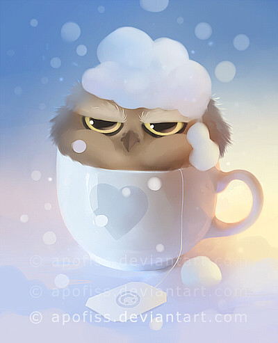 cup of owl by Apofis...