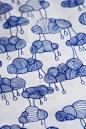 Clouds pattern fabric - cobalt  Als Favorit markieren und später ansehen. Weather Pattern Fabric - Cobalt Blue on White