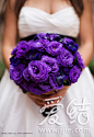 优雅浪漫的紫色婚礼捧花