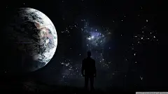 仰望星空的人44159_星空地球_其它类_图库壁纸_联盟素材