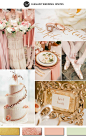 rose gold and blush with hint of sage green wedding color ideas for 2015 trends