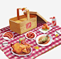 食物野餐卡通手绘插画高清素材 卡通 手绘 插画 野餐 食物 免抠png 设计图片 免费下载
