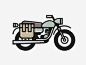 卡通摩托车免抠素材 页面网页 平面电商 创意素材 png素材