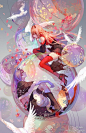 我也来放一次鸟（。和@-Axis- 的互（结）动（婚）图（照）还有抱腿狂魔@kitty夏天扎克形态出门 我觉得弥岚的台词一定是“你居然在裙子里面穿裤子”大图P站http://t.cn/8sRC8Mr