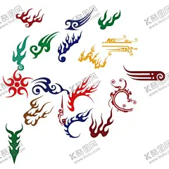 火纹 【酷图网】火纹,底纹,火,AI,纹理,