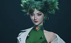 绿发女孩-UE5模型 - 角色/人物/生物 - 作品模型 - CG模型网