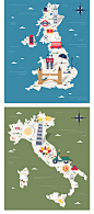 扁平国家旅游风景区公园动物园旅游指南攻略路线插画AI矢量素材-淘宝网