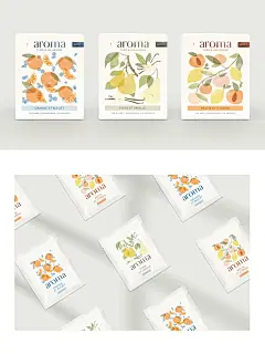 水果花茶包装设计·插画设计·花茶logo设计 - 小红书