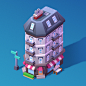 3dart blender building game gameart gamedev Isometric Low Poly lowpoly