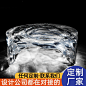 简约现代透明圆形茶几客厅家用轻奢异型树脂桌子设计师款边几定制-淘宝网