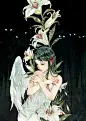 【青と白】 大阪 さん 水彩_恩赞De阿卡娜色擦_新浪轻博客_Qing