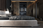 Three Luxurious Apartments With Dark Modern Interiors : Slate, ebony, leather – luxurious materials like these are the backbone of a sophisticated dark interior. They bring to mind the sound of clinking of cocktail