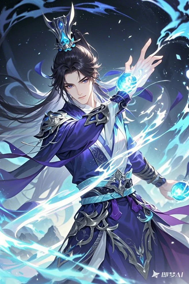 东方玄幻，男，古风，技能特效 (1)-花瓣网
