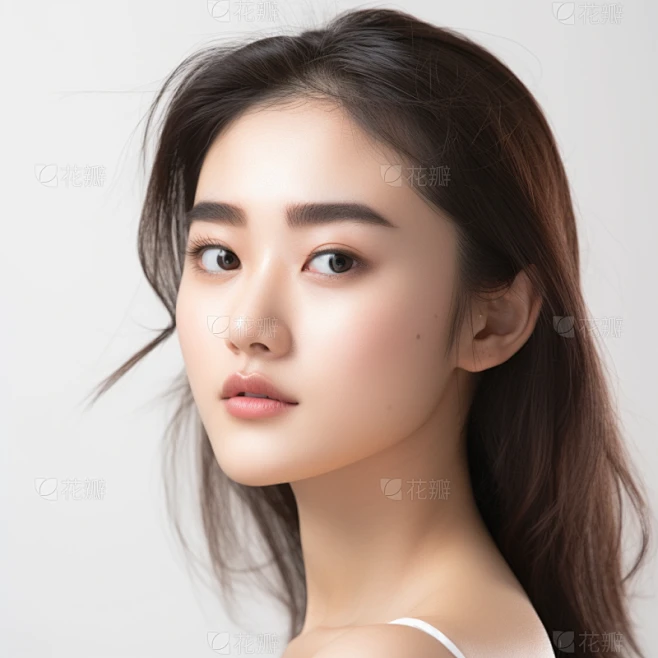 美容女模特人像素材-花瓣网
