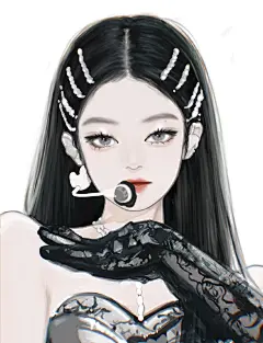 一组Jennie 插画头像 ​
手绘风头像 ​​​​