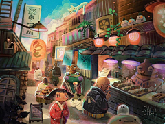 -桐影含伤采集到场景Salu