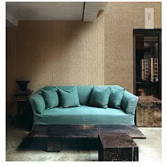 ROEN柔然壁纸环保无纺布意大利进口背景墙后现代亚麻纤维墙纸LN4-tmall.com天猫