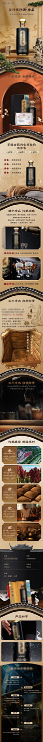 中国白酒酒类电商详情页