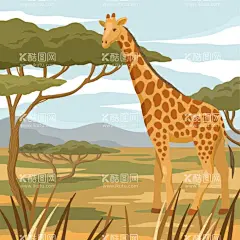 卡通动物背景  - 源文件下载【酷图网】动物背景,动物插图,插图壁纸,卡通背景,野生动物,背景壁纸,卡通动物,动物保护