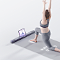 Solelp : Solelp is a home stretching device to help people enjoy stretching for better posture. Unlike other stretching mats, it uses it's bar, mat, handles, and app to interact with the users and give a sense of joy and reward. With Solelp, anyone can be