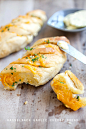 Hasselback Garlic Cheesy Bread - every slice is loaded with garlic and cheese, you just can't stop eating. | rasamalaysia.com