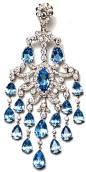Beautiful Sapphire and Diamond Earrings.