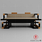VigourCasa风骨设计 现代新中式家具定制 实木沙发双人位[朝暮]