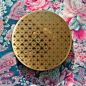 Boxed Stratton Gold Tone Self-opening Shiny Powder Compact image 0