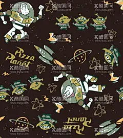 卡通外星人  - 源文件下载【酷图网】动漫,卡通,T恤,上衣,印花,设计,动漫动画,动漫人物,200DPI,TIF