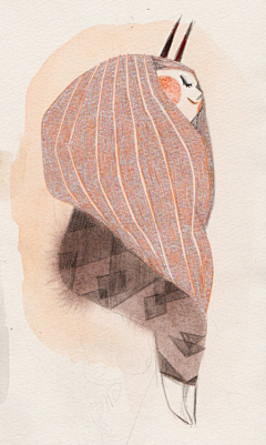 亚静亚静采集到水彩 水墨 古风插画 蜡笔 油画棒 彩铅