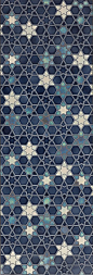Deliciously glazed indigo with pearlescent sheen!  Pratt and Larson Arabesque stone and tile 2012
