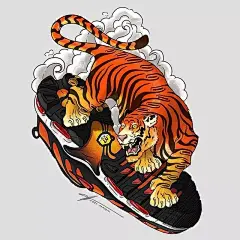 球鞋 插画 耐克 阿迪达第 匡威