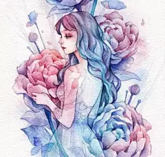 梦幻般的人物水彩手绘，太美了 水彩人物插画_Morales : 梦幻般的人物水彩手绘，太美了 水彩人物插画 来自插画师：Margaret Morales 图文来源于网络侵删 好看你就 点点 我…