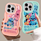 Disney Lilo And Stitch Angel Macaron Waves Phone Case for iPhone 15 14 13 12 11 pro Max XS X 7 8 plus Soft Silicone Candy Cover - AliExpress 509