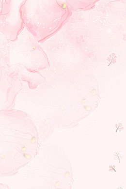 粉色梦幻花朵分层背景