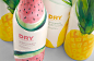 Dry Soda spring and summer seasonal flavor 750 mL bottle design detail