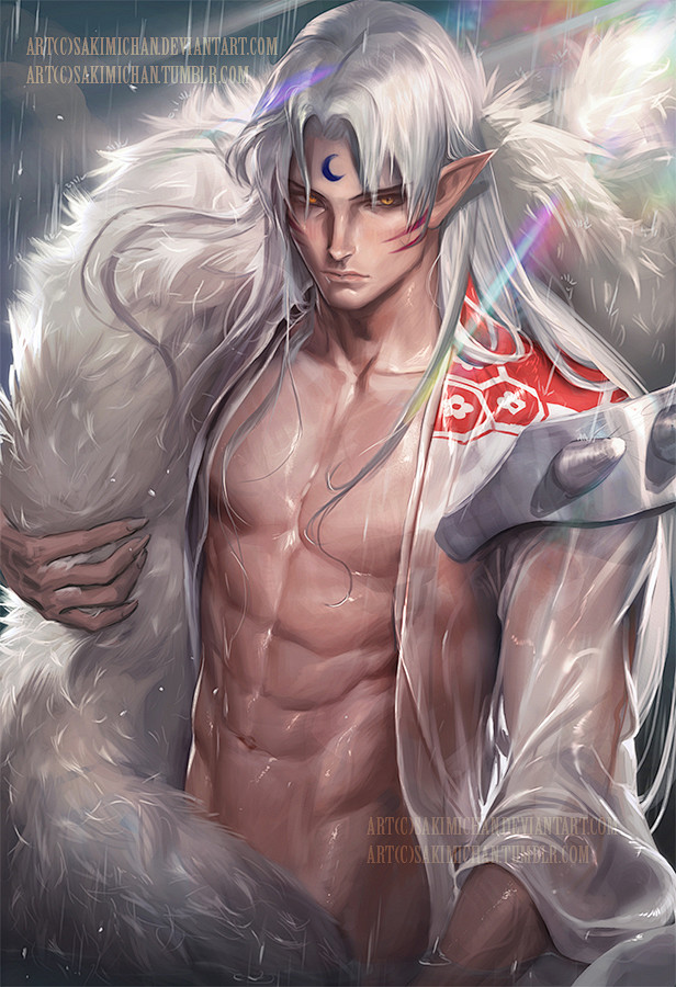 Fluffy in the rain ....